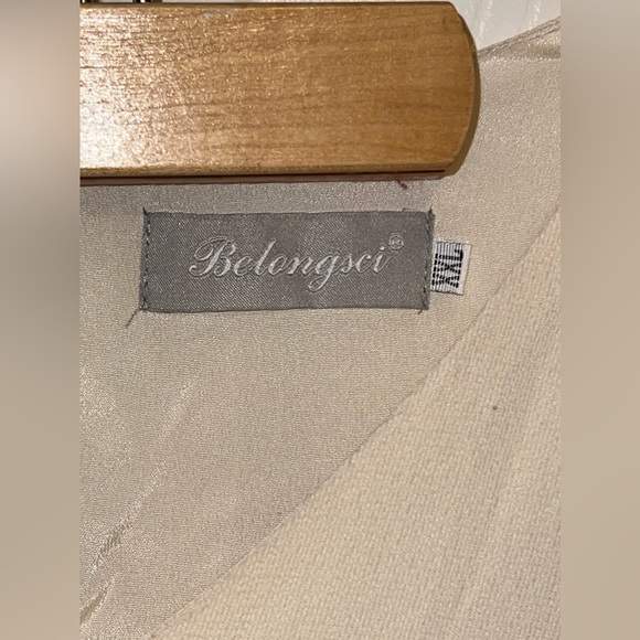 Belongsci V-Neck Flowy 3/4 Ruffle Sleeve Swing Dress Size XXL EUC - Picture 4 of 6